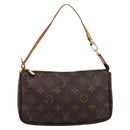 LOUIS VUITTON Monogram Pochette Accessoires Pouch M51980 LV Auth mr2900V-2