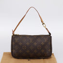 LOUIS VUITTON Monogram Pochette Accessoires Pouch M51980 LV Auth mr2900V-22