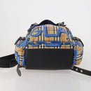 BURBERRY Nova Check Backpack Nylon Beige Silver Auth mr2901A-5