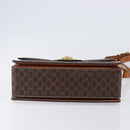 CELINE Macadam Canvas Shoulder Bag PVC Leather Brown Gold Auth mr2903-5