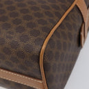 CELINE Macadam Canvas Shoulder Bag PVC Leather Brown Gold Auth mr2905-10