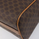CELINE Macadam Canvas Shoulder Bag PVC Leather Brown Gold Auth mr2905-12