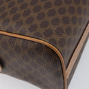 CELINE Macadam Canvas Shoulder Bag PVC Leather Brown Gold Auth mr2905-13