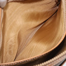 CELINE Macadam Canvas Shoulder Bag PVC Leather Brown Gold Auth mr2905-21