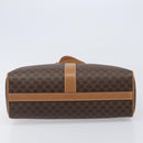 CELINE Macadam Canvas Shoulder Bag PVC Leather Brown Gold Auth mr2905-9