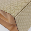 CELINE Macadam Canvas Hand Bag PVC Beige Gold Auth mr2906-11