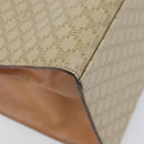 CELINE Macadam Canvas Hand Bag PVC Beige Gold Auth mr2906-13
