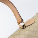 CELINE Macadam Canvas Hand Bag PVC Beige Gold Auth mr2906-15