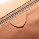 CELINE Macadam Canvas Hand Bag PVC Beige Gold Auth mr2906-19