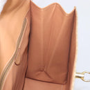 CELINE Macadam Canvas Hand Bag PVC Beige Gold Auth mr2906-21
