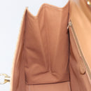 CELINE Macadam Canvas Hand Bag PVC Beige Gold Auth mr2906-22