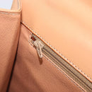 CELINE Macadam Canvas Hand Bag PVC Beige Gold Auth mr2906-23