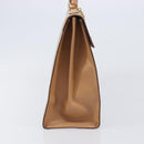 CELINE Macadam Canvas Hand Bag PVC Beige Gold Auth mr2906-5