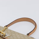 CELINE Macadam Canvas Hand Bag PVC Beige Gold Auth mr2906-8