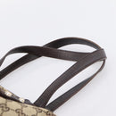 GUCCI GG Canvas Web Sherry Line Tote Bag Beige Gold 137396 Auth mr2909-8