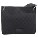 GUCCI GG Canvas Shoulder Bag Black 91762 Auth mr2911-2