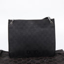 GUCCI GG Canvas Shoulder Bag Black 91762 Auth mr2911-23