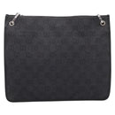 GUCCI GG Canvas Shoulder Bag Black 91762 Auth mr2911-3