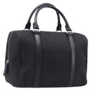 CELINE C Macadam Canvas Hand Bag Black Silver Auth mr2912-1