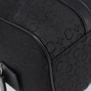 CELINE C Macadam Canvas Hand Bag Black Silver Auth mr2912-12