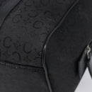 CELINE C Macadam Canvas Hand Bag Black Silver Auth mr2912-13