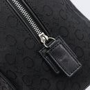CELINE C Macadam Canvas Hand Bag Black Silver Auth mr2912-15