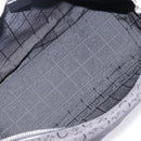 CELINE C Macadam Canvas Hand Bag Black Silver Auth mr2912-18