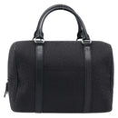 CELINE C Macadam Canvas Hand Bag Black Silver Auth mr2912-2