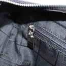 CELINE C Macadam Canvas Hand Bag Black Silver Auth mr2912-21