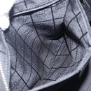 CELINE C Macadam Canvas Hand Bag Black Silver Auth mr2912-22