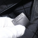 CELINE C Macadam Canvas Hand Bag Black Silver Auth mr2912-23
