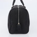 CELINE C Macadam Canvas Hand Bag Black Silver Auth mr2912-4