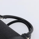 CELINE C Macadam Canvas Hand Bag Black Silver Auth mr2912-8