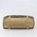 GUCCI GG Canvas Hand Bag Beige Gold 141470 Auth mr2913-10