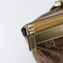 GUCCI GG Canvas Hand Bag Beige Gold 141470 Auth mr2913-17