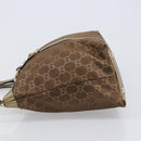 GUCCI GG Canvas Hand Bag Beige Gold 141470 Auth mr2913-5