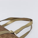 GUCCI GG Canvas Hand Bag Beige Gold 141470 Auth mr2913-8