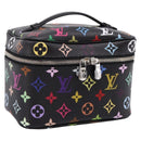 LOUIS VUITTON Monogram Multicolor Nice Mini Pouch Black M13747 LV Auth mr2917SM-1