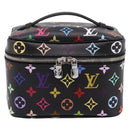 LOUIS VUITTON Monogram Multicolor Nice Mini Pouch Black M13747 LV Auth mr2917SM-2