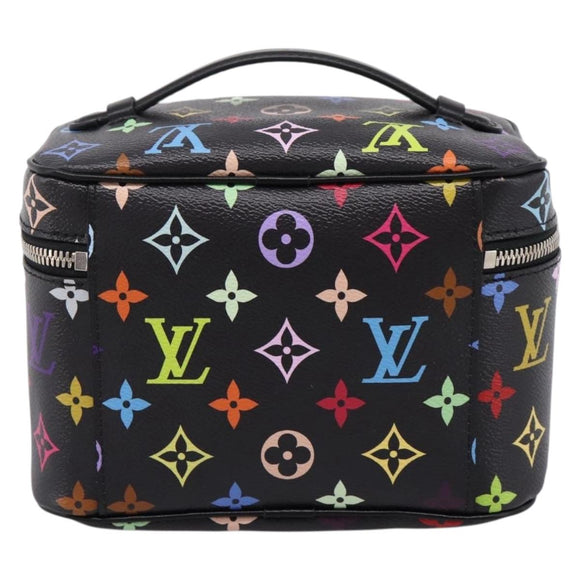 LOUIS VUITTON Monogram Multicolor Nice Mini Pouch Black M13747 LV Auth mr2917SM