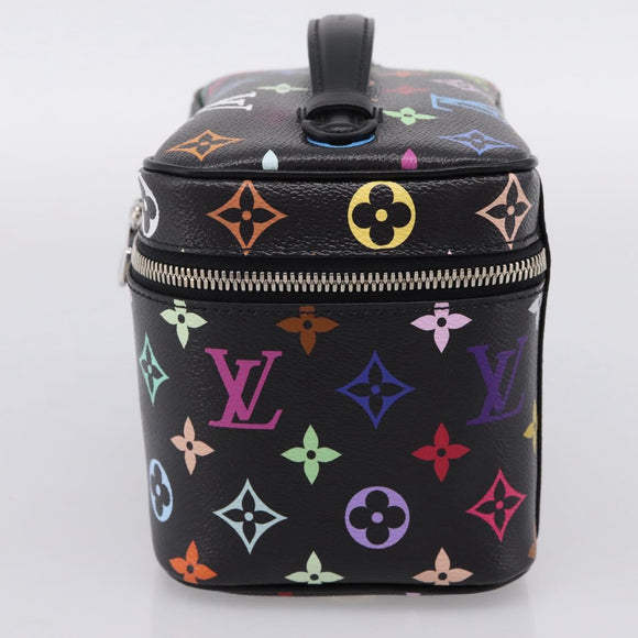 LOUIS VUITTON Monogram Multicolor Nice Mini Pouch Black M13747 LV Auth mr2917SM