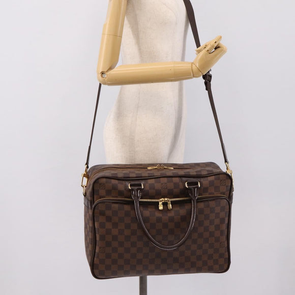 LOUIS VUITTON Damier Ebene Ikar Business Bag 2way N23252 LV Auth mr2918V