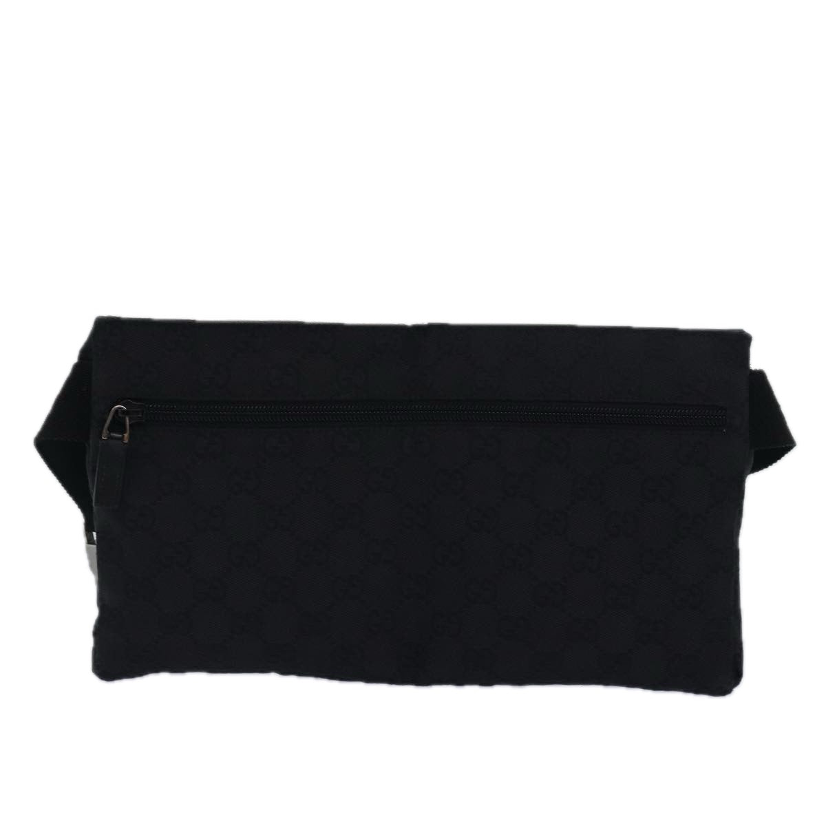 GUCCI GG Canvas Waist bag Black 28566 Auth mr292 - 0