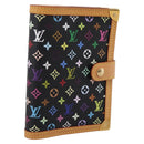 LOUIS VUITTON Monogram Multicolor Agenda PM Planner Black R20895 LV Auth mr2920V-1