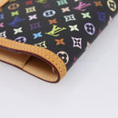 LOUIS VUITTON Monogram Multicolor Agenda PM Planner Black R20895 LV Auth mr2920V-16