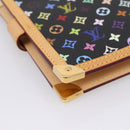 LOUIS VUITTON Monogram Multicolor Agenda PM Planner Black R20895 LV Auth mr2920V-17