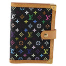 LOUIS VUITTON Monogram Multicolor Agenda PM Planner Black R20895 LV Auth mr2920V-13