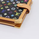 LOUIS VUITTON Monogram Multicolor Agenda PM Planner Black R20895 LV Auth mr2920V-14