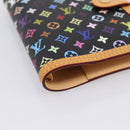 LOUIS VUITTON Monogram Multicolor Agenda PM Planner Black R20895 LV Auth mr2920V-15