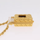 CHANEL Necklace Metal Gold Tone CC Auth mr2922-14